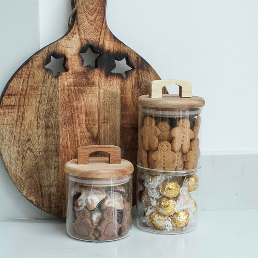 Storage Jar with Acacia Lid