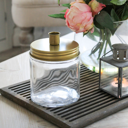 Gold Candle Jar