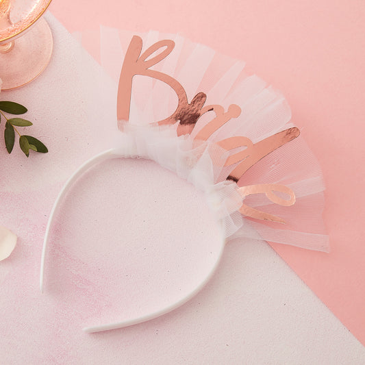Rose Gold Bride to be Headband